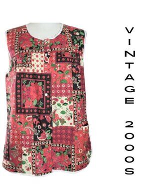 ANTHONY RICHARDS Vintage Pearl Snap Two-Pocket Cobbler Apron - Women's M